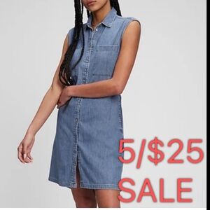 Gap Denim Utility Sleeveless Shirt Dress Size XS 5/$25 SALE
